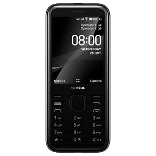 Nokia 8000 4G Ta-1311 Dual Sim Gcc Black-11330
