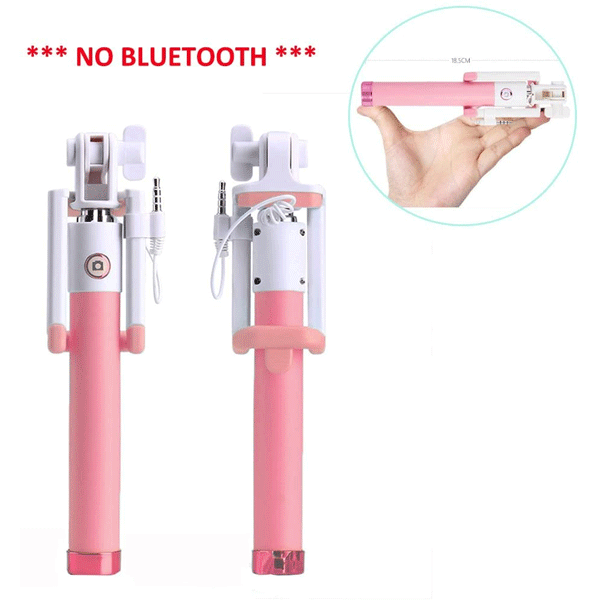 Universal Wired Selfie Stick With Button-10625
