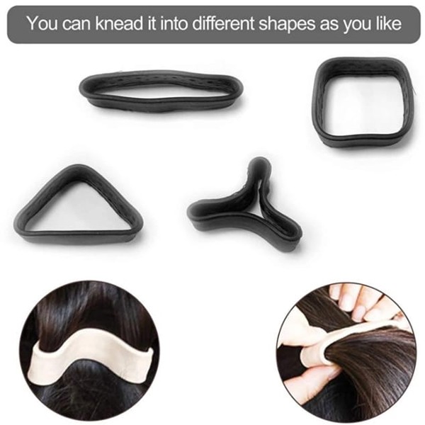 PONY O GIRL HOT SELLING MAGICAL SILICON PONY TAIL HAIR TIE,3 Pcs-4956