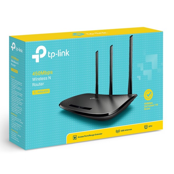 Tp-Link TL-WR940N 450Mbps Wireless N Router-475