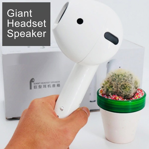 Giant Headphone Shaped Bluetooth Speaker,Portable Outdoor Loudspeaker With FM Radio,3.5mm aux, TF card play-95