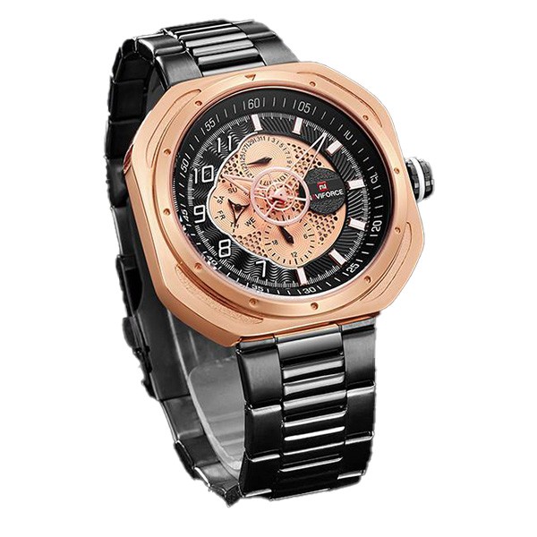 Naviforce Chronograph Luxury Analogue Watch Brown, NF9141-8524
