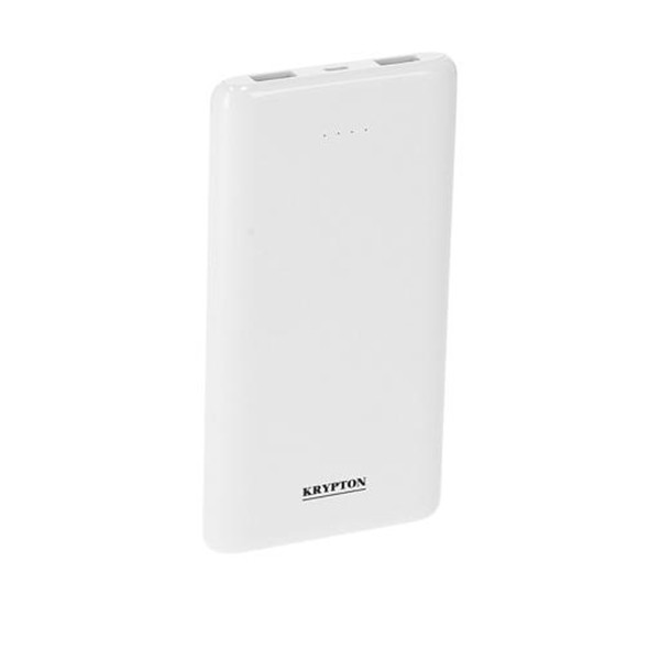 Krypton KNPB5361 10000mAh Dual USB Power Bank, White-3505