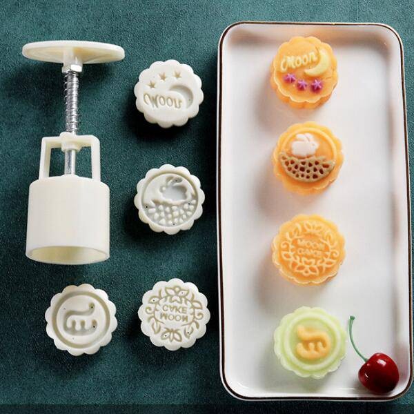 GO HOME 6 IN 1 CREATIVE DESIGN MOON CAKE COOKIE MAKER MOULD-4904