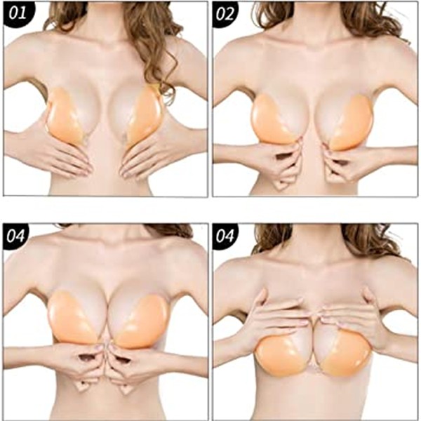 Self Adhesive Invisible Backless Silicon Bra-6837