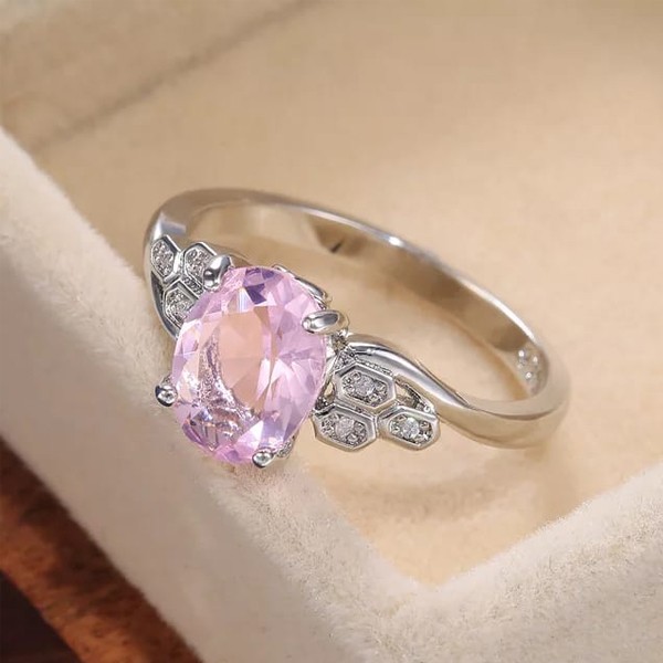 SIGNATURE COLLECTIONS SGR006 Lovely Princess Pink Ring-4862
