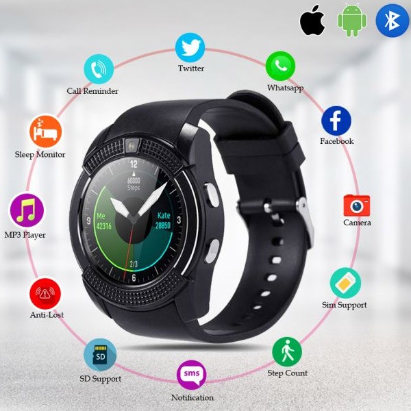 Style Pro Smart Watch With Camera And SIM Slot-1191