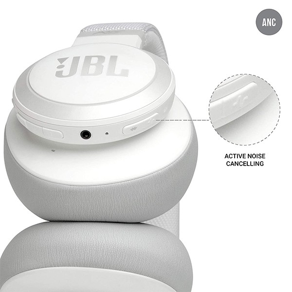 JBL Live Headphone 650 BT NC White-10041