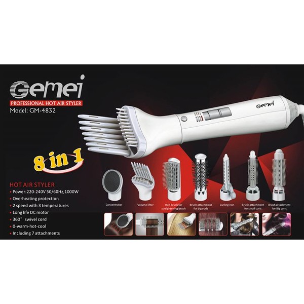 Gemei 8 in 1 Proffessional Hair Styler GM-4832-6928