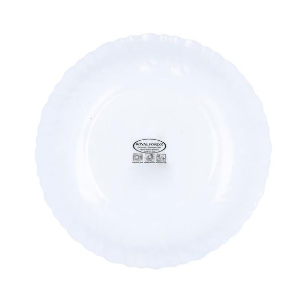 Royalford RF6103 Opal Ware Art Flower Dinner Plate, 7.5 Inch -4049