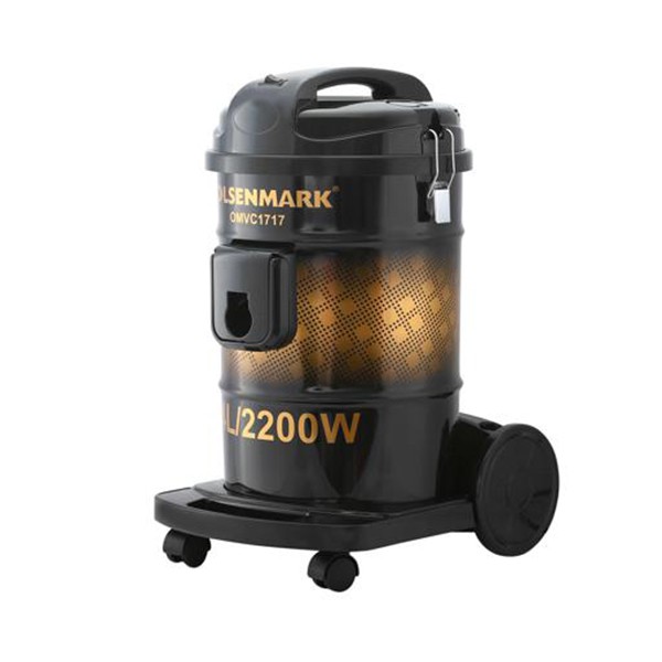 Olsenmark OMVC1717 Drum Vacuum Cleaner, 24L, 2200W, Flow Adjustable-2539