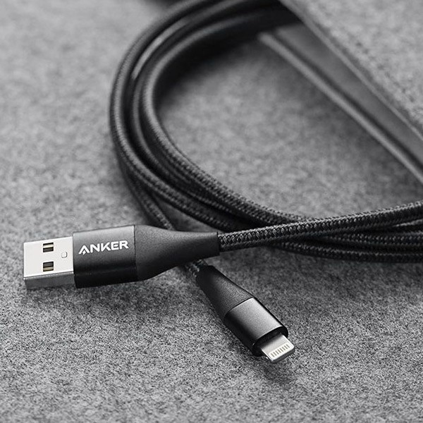Anker A8652H11 PowerLine + 11 USB-C Cable Lightning (3ft) Black-1152