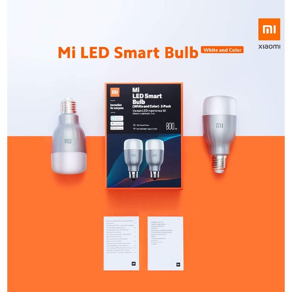 Xiaomi Mi LED Smart Bulb (White & Color) 2-Pack-4528