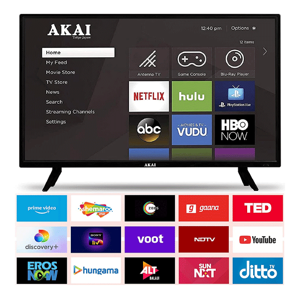 Akai 32 Inch HD Frameless LED TV, AK32KA315-11211