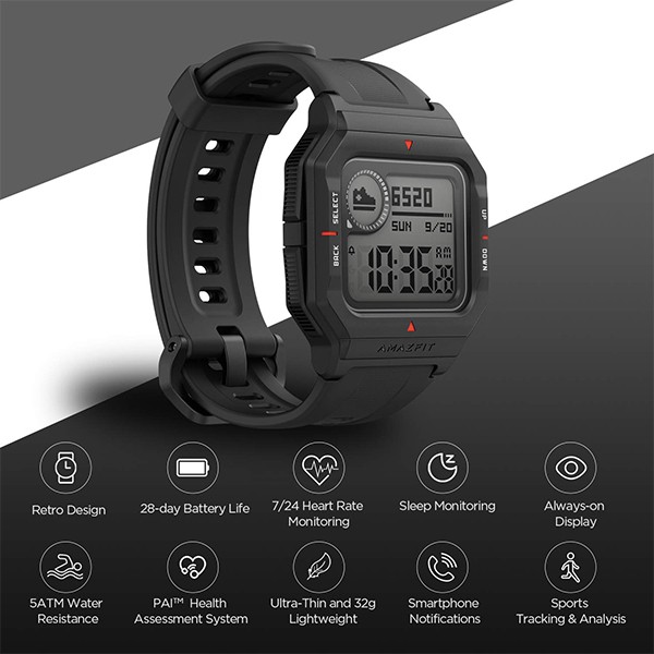 Amazfit Neo Smart Watch Black-10037