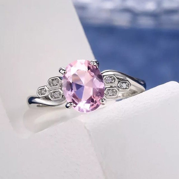 SIGNATURE COLLECTIONS SGR006 Lovely Princess Pink Ring-4861