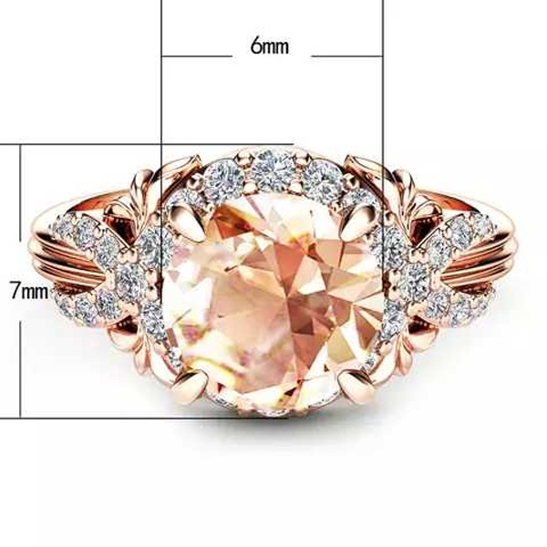 SIGNATURE COLLECTIONS SGR003 Romantic Confession Champagne Ring-4830