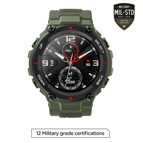 Amazfit T Rex Smart Watch, Army Green-9435
