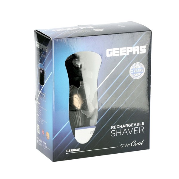 Geepas GSR8681 Rechargeable Washable Shaver -622