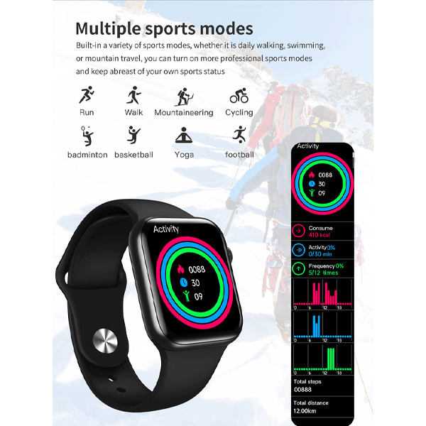 Modio Health & Fitness Smart Watch, MW-11-10989