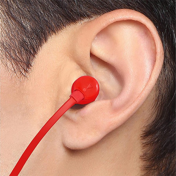 JBL Tune 110 in Ear Headphones with Mic Red-10144