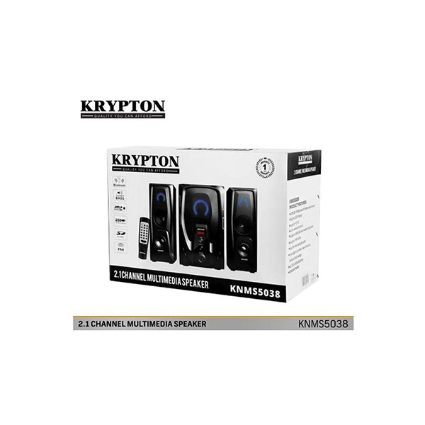 Krypton KNMS5038 2.1 Channel Multimedia Speaker System, Black-3472