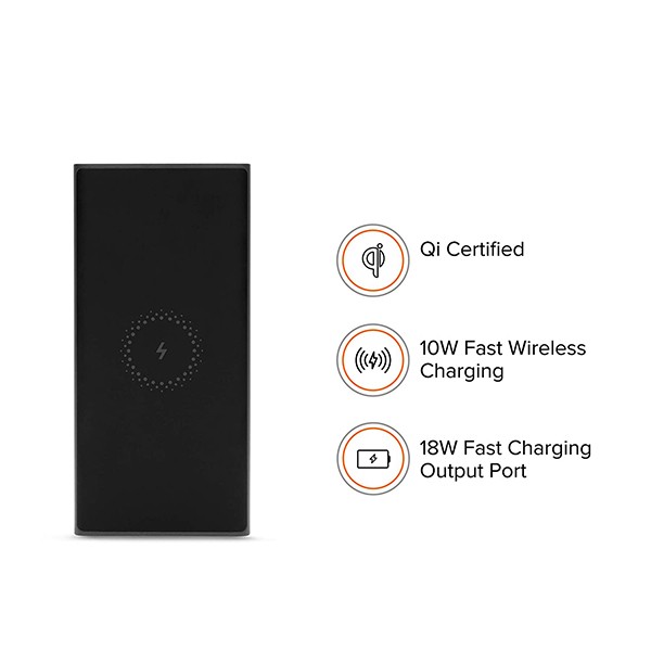 Xiaomi Mi 10000mAh Wireless Powerbank Essential Black-10301