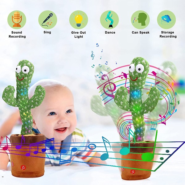 Talking And Dancing Cactus Toy-7172