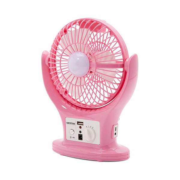 Krypton KNF6061 Rechargeable Fan with LED Lantern-3630