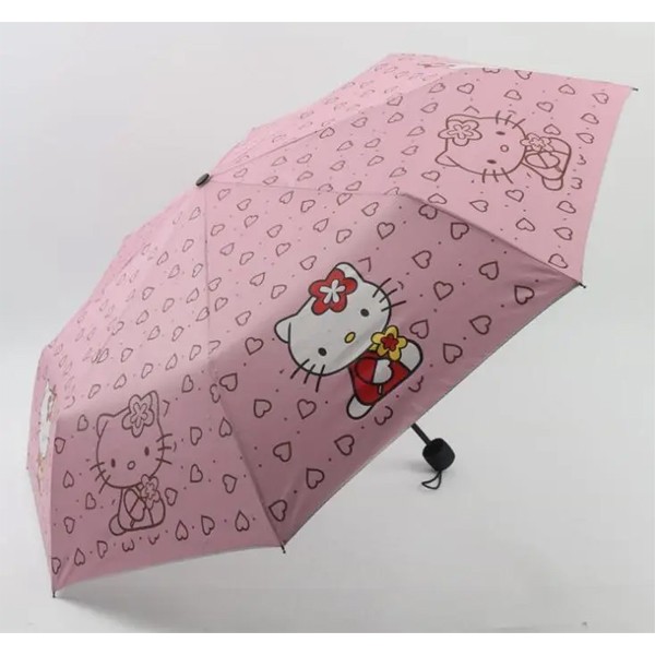 Hello Kitty Cute Folding Sun Umbrella-6977