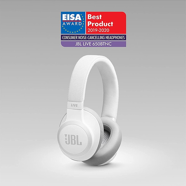 JBL Live Headphone 650 BT NC White-10040