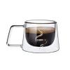 High Borosilicate Double Layer Square Transparent Coffee Cup01