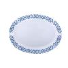 Royalford RF6104 Opal Ware Art Flower Dinner Plate, 14 Inch01