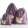 PEVA Waterproof Design High Quality Travel Bags 3 Pcs, Grape Purple01