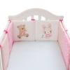 6pcs Baby Crib Bumper for Bed Pink GM293-p01