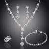 SIGNATURE COLLECTIONS SGR005 Bridesmaid Fashion Luxurious Rhinestone 5 pcs Jewellery Set 101
