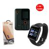 3 IN 1 Combo Smart Bracelet With NUU F2 Mobile Handset And Power Bank YT-0601