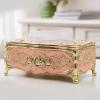 European Style Light Luxury Acrylic Tissue Box Pink Gold01