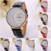 CLAUDIA Quartz Watch With Leather Strap for Women, Assorted Color01