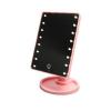 Touch Screen Make Up LED Mirror 360 Degree Rotation, Pink 01