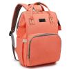Diaper Bag Backpack and Multifunction Travel Backpack, Water Resistance and Large Capacity, Orange01