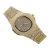 Signature Collections Luxury Style Statement Iced Out Bling Quartz Watch, Gold & Silver Mix01