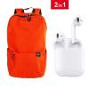 2 IN 1 Combo Xiaomi Mi Casual Daypack, Orange color With Bluetooth Headset01