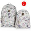 2 IN 1 Combo 10-Inch And 13-Inch Okko Mochila Backpack GH-179- White01