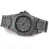 Signature Collections Luxury Style Statement Iced Out Bling Quartz Watch Black01