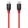 Anker A8187H91 PowerLine+ USB-C to USB-C 2.0(3ft) Red01