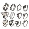 SIGNATURE COLLECTIONS Bohemian Style 12Pcs Pearl Rings01