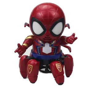 Dancing Six-Claw Spider Flash Robot Red-HV