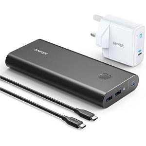 Anker B1376V11 PowerCore+ 26800mAh PD 45W with 60W PD Charger for USB C Laptops MacBook Air/Pro/Dell XPS/iPad Pro and More-HV