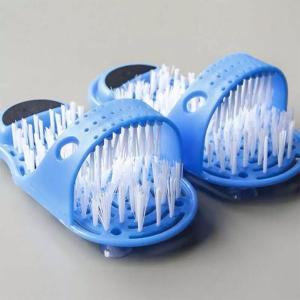 Innovative Foot Care Slipper Style Foot Brush  -HV